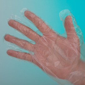 دستکش یکبار مصرف نایلونی